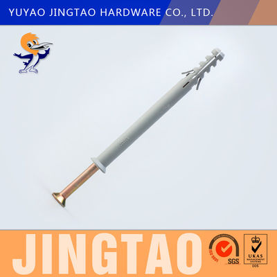 OEM / ODM Nylon Hammer Drive Anchor Flat Head Permanent Mounting